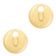 Metal charm 10mm Initial U Gold